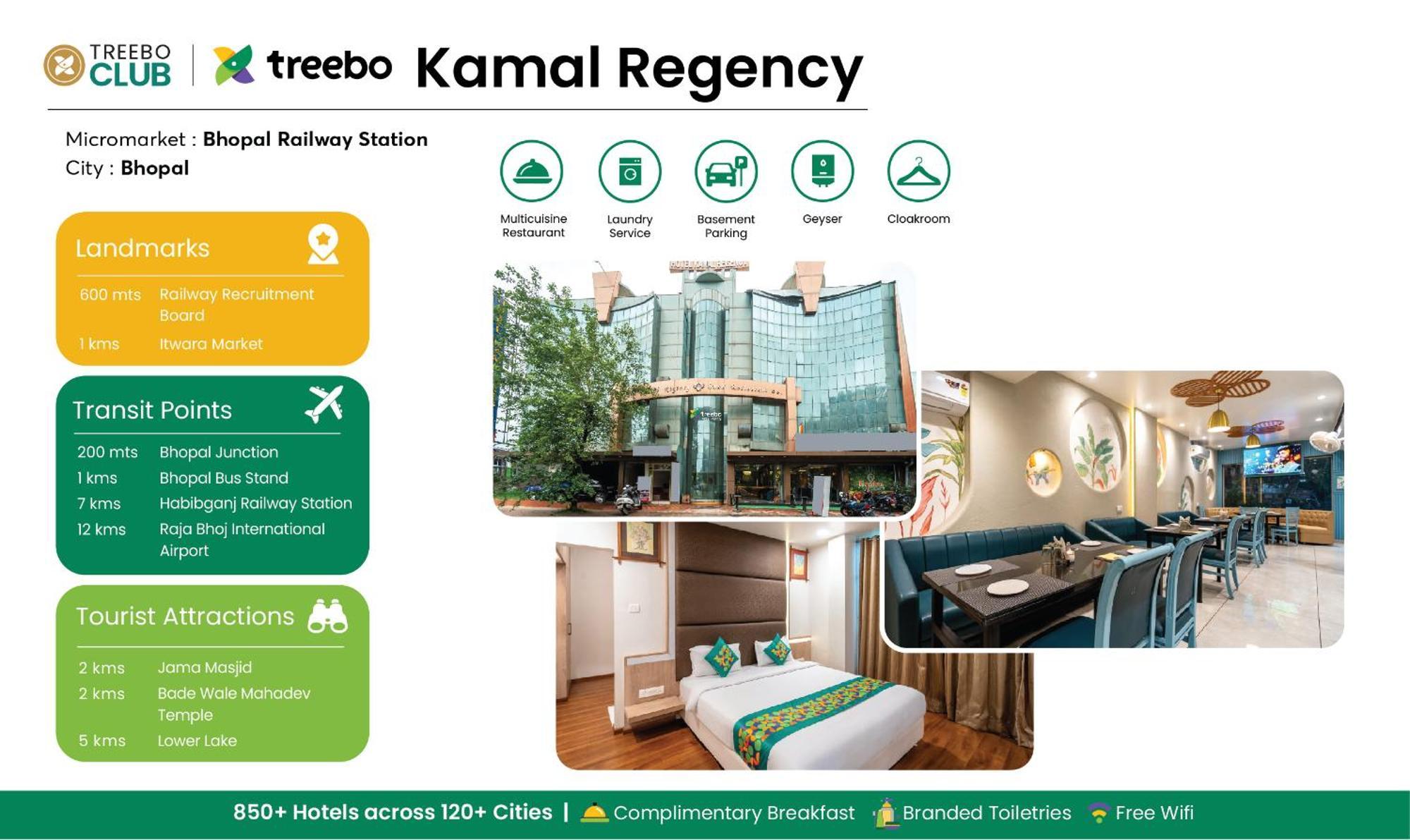 Treebo Trend Hotel Kamal Regency Bhopal Exterior foto